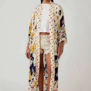 Free people Hidden Hills Maxi duster OS